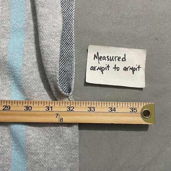 Talbots Size M L Gray Sabrina Slouchy Poncho Sweater Preppy Coastal Casual - Picture 8 of 9